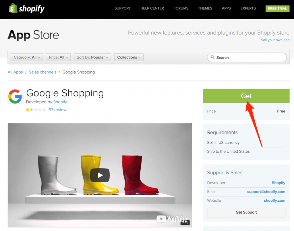Comment utiliser l’application Google Shopping Shopify ?